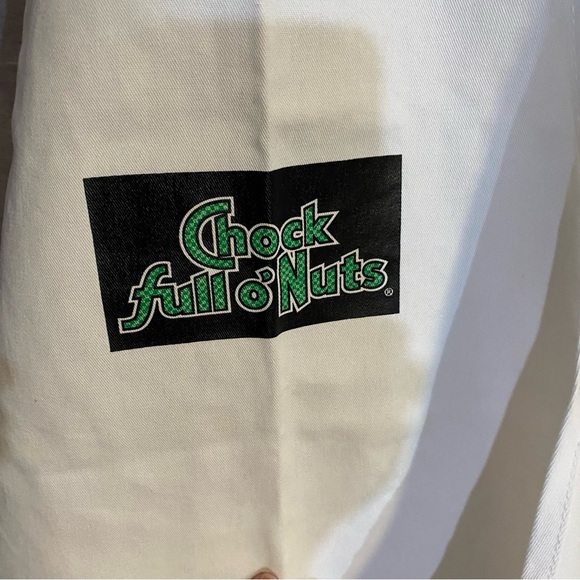 Chock Full O’Nuts apron, GUC O/S, one pocket. Poly cotton blend. - Picture 3 of 7